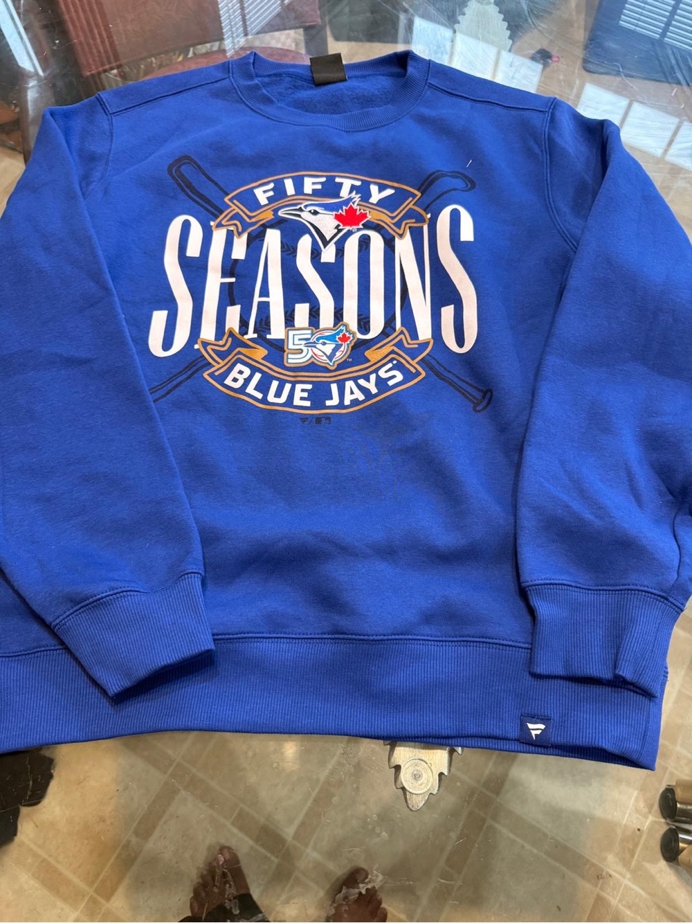 Blue Jays 'Fifty Seasons' Men's Crewneck Sweatshirt - Blue